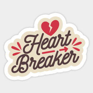 Heart breaker - valentines day Sticker